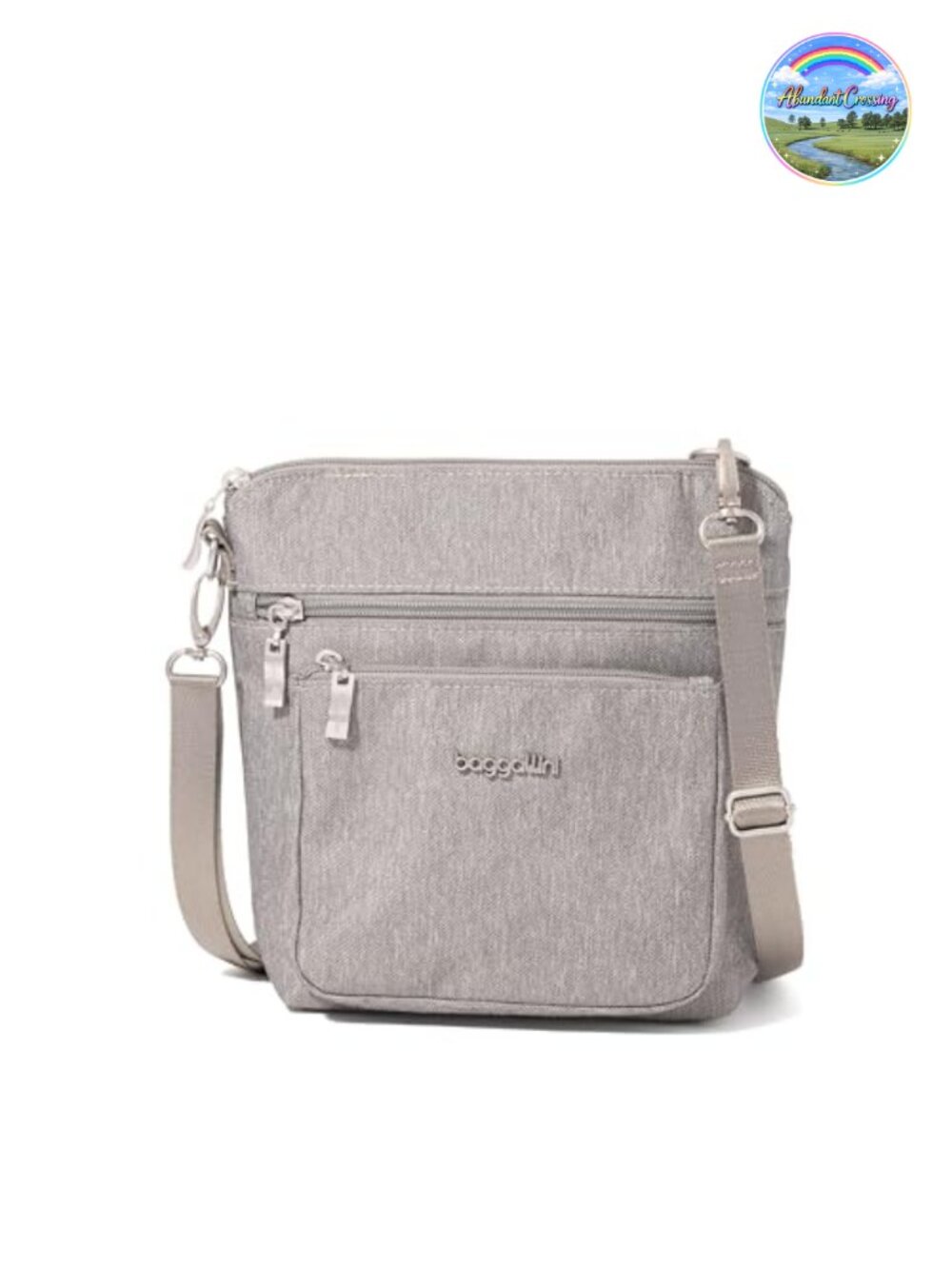 Nylon RFID-Blocking Adjustable Strap Water-Resistant Crossbody Purse